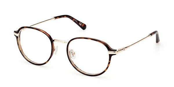 Мужская оправа для очков Guess GU 50079 052, цвет: коричневый, круглые, пластик