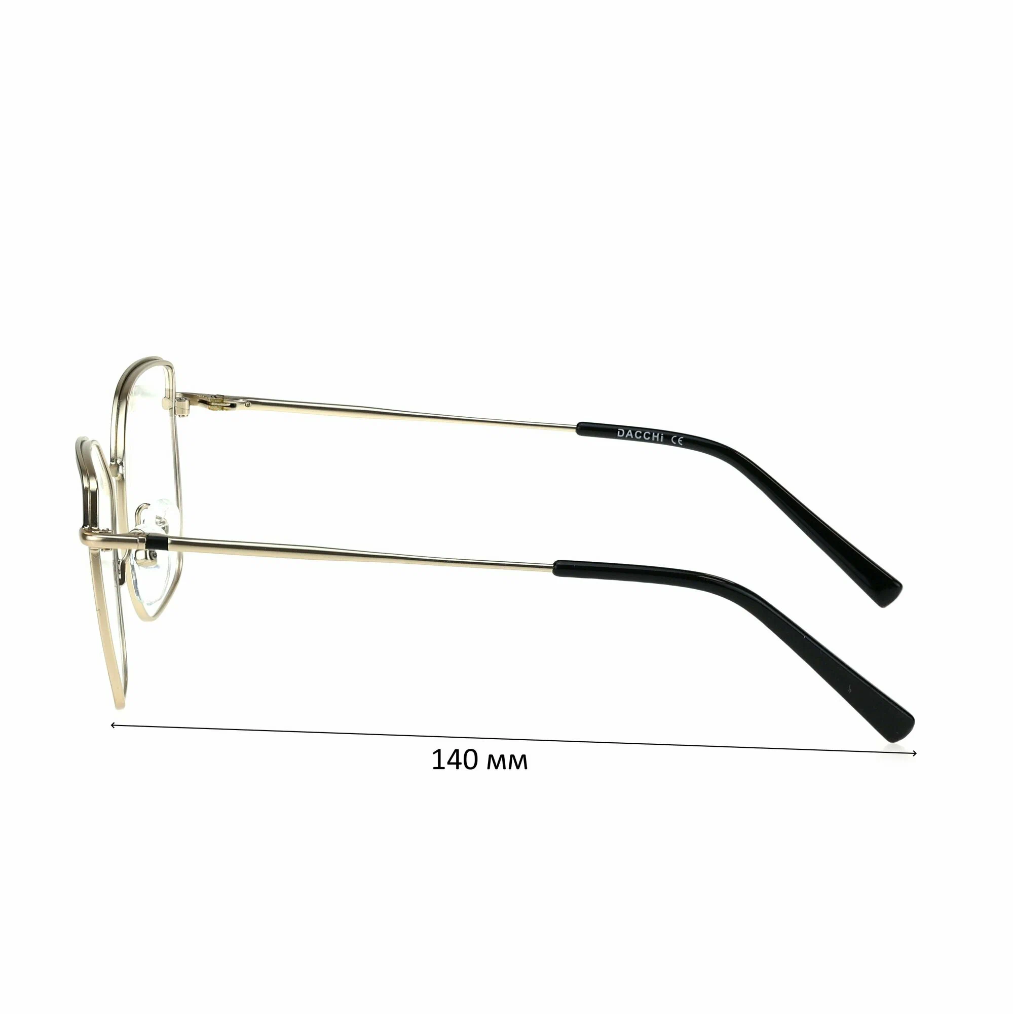 Готовые очки для зрения с футляром-змейка DACCHI мод. 33754 Цвет 1 с линзами ECOPLUS 1.56 HMC -7.50 РЦ 60-62