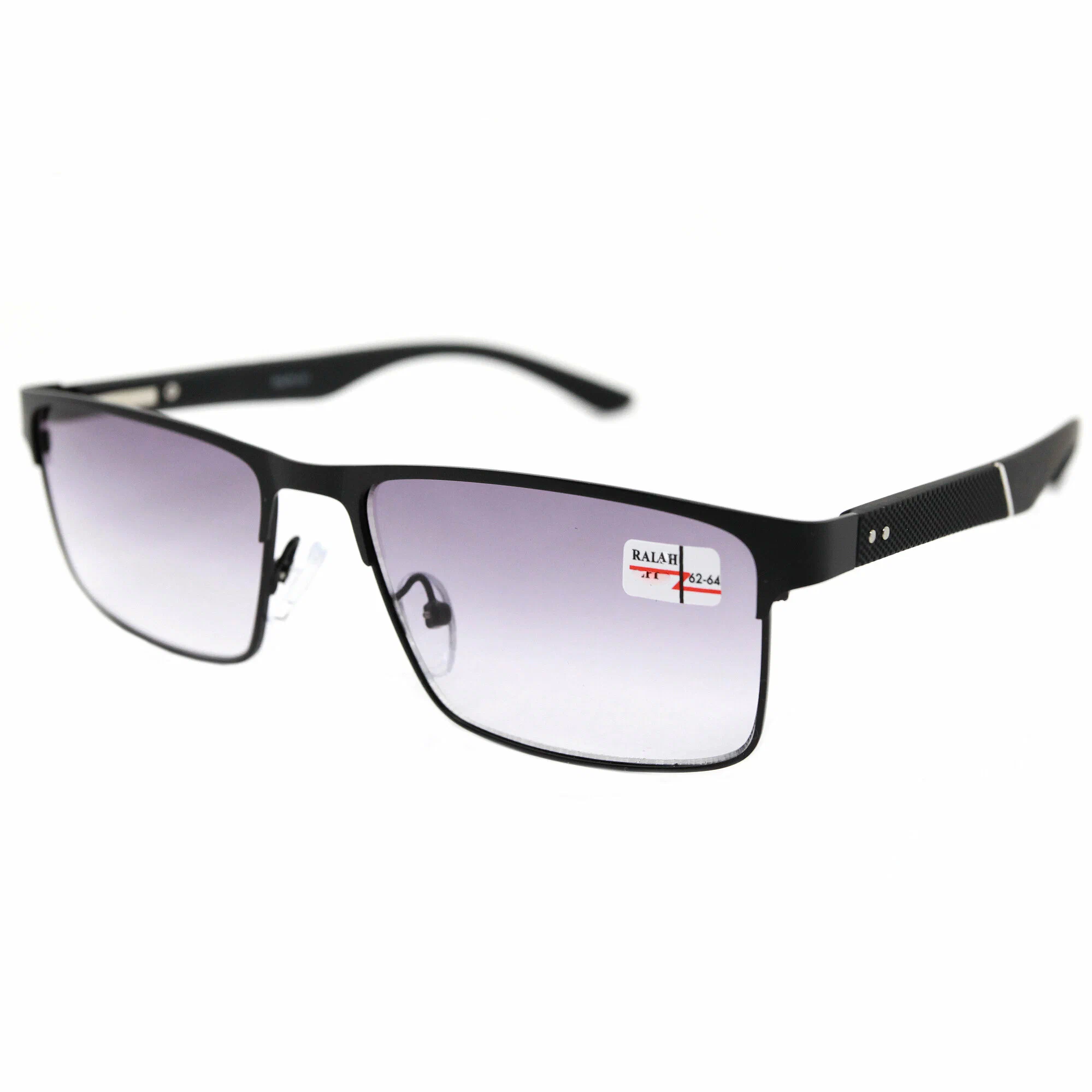 Готовые очки для дали тонированные мужские (-6.00) Glodiatr 0657 С1, цвет черный, тонировка, РЦ 62-64