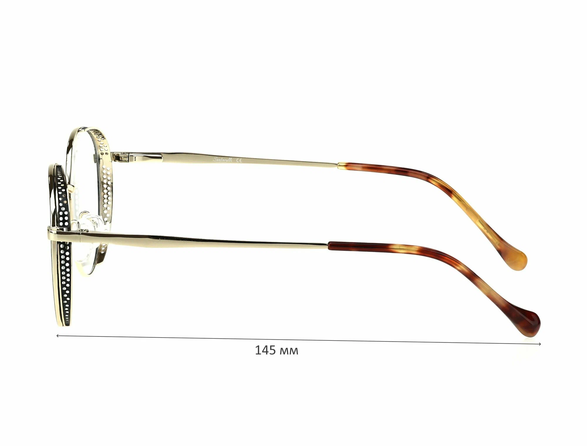 Готовые очки для зрения с футляром на магните SANTARELLI мод. 7327 Цвет 1 с линзами ECOPLUS 1.56 HMC -0.25 РЦ 58-60