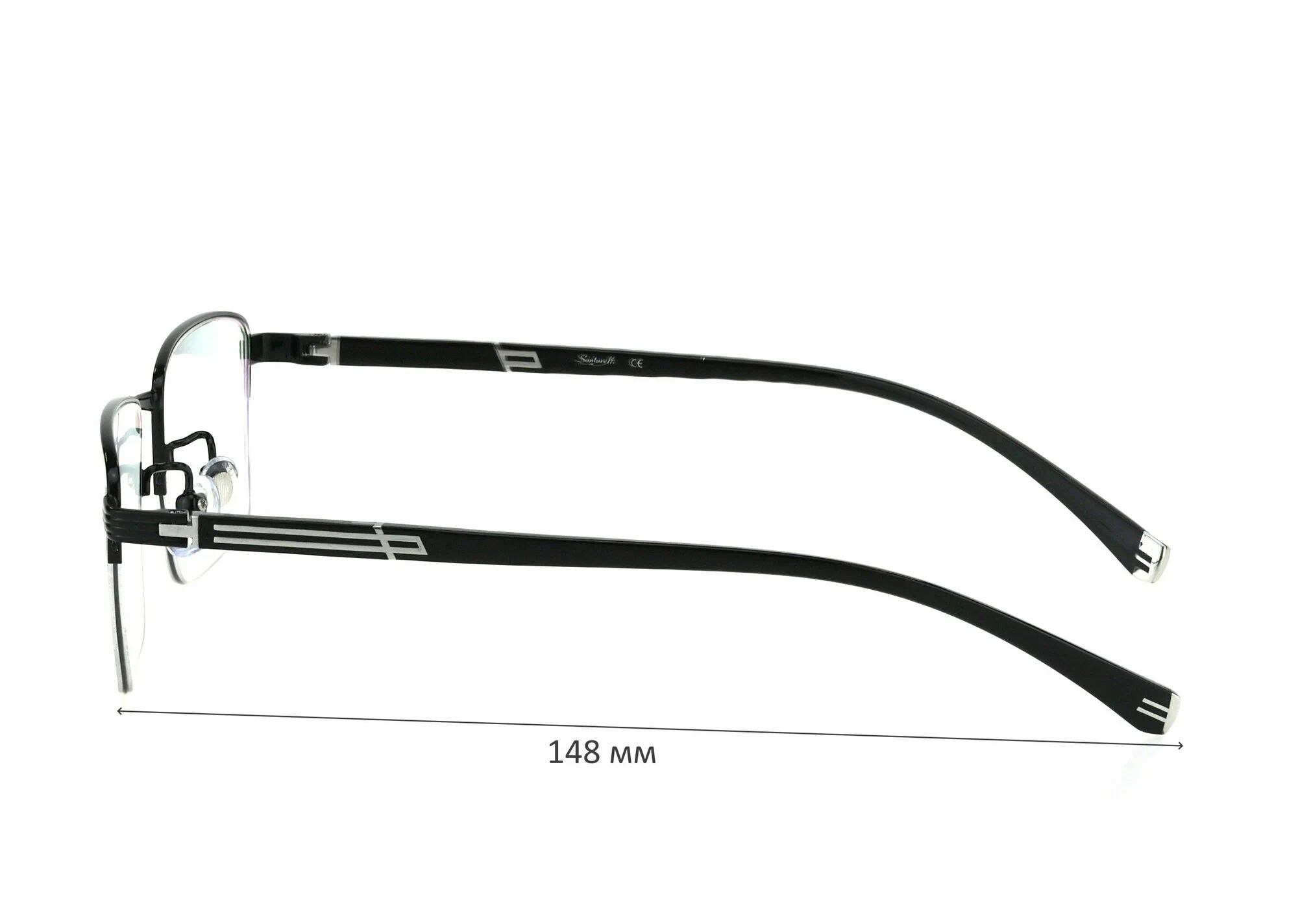 Очки для чтения с футляром на магните SANTARELLI мод. 98135 Цвет 1 с линзами ECOPLUS 1.56 HMC +1.25 РЦ 62-64