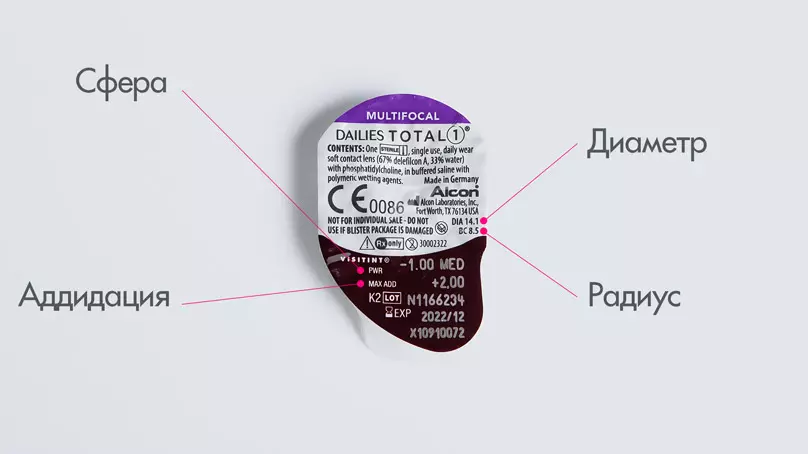 Dailies Total 1 Multifocal (30 линз)