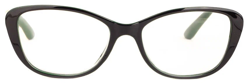 Готовые очки для чтения зеленый с диоптриями +2.00 футляр