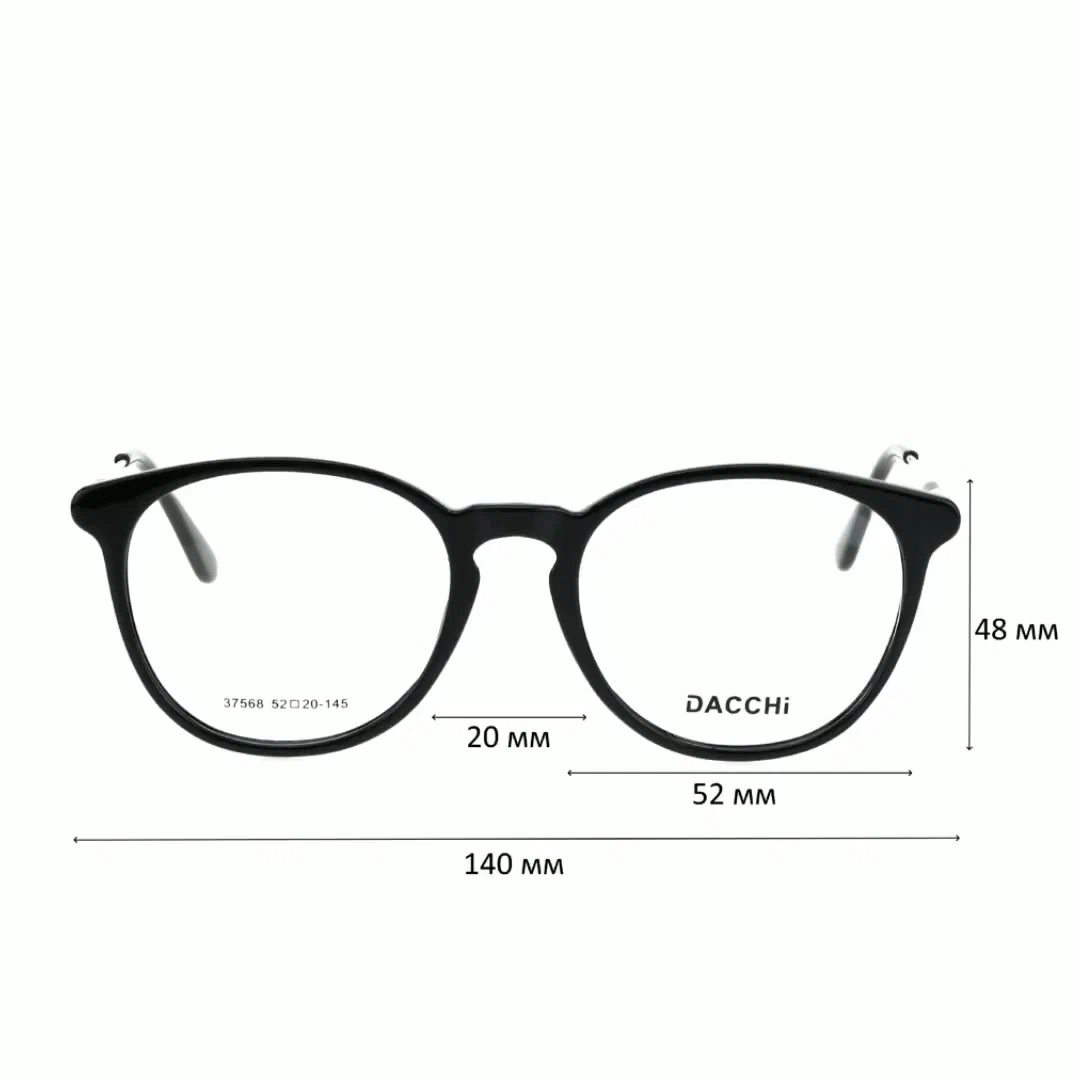 Готовые очки для зрения с футляром-змейка DACCHI мод. 37568 Цвет 2 с линзами ECOPLUS 1.50 UC -1.75 РЦ 62-64