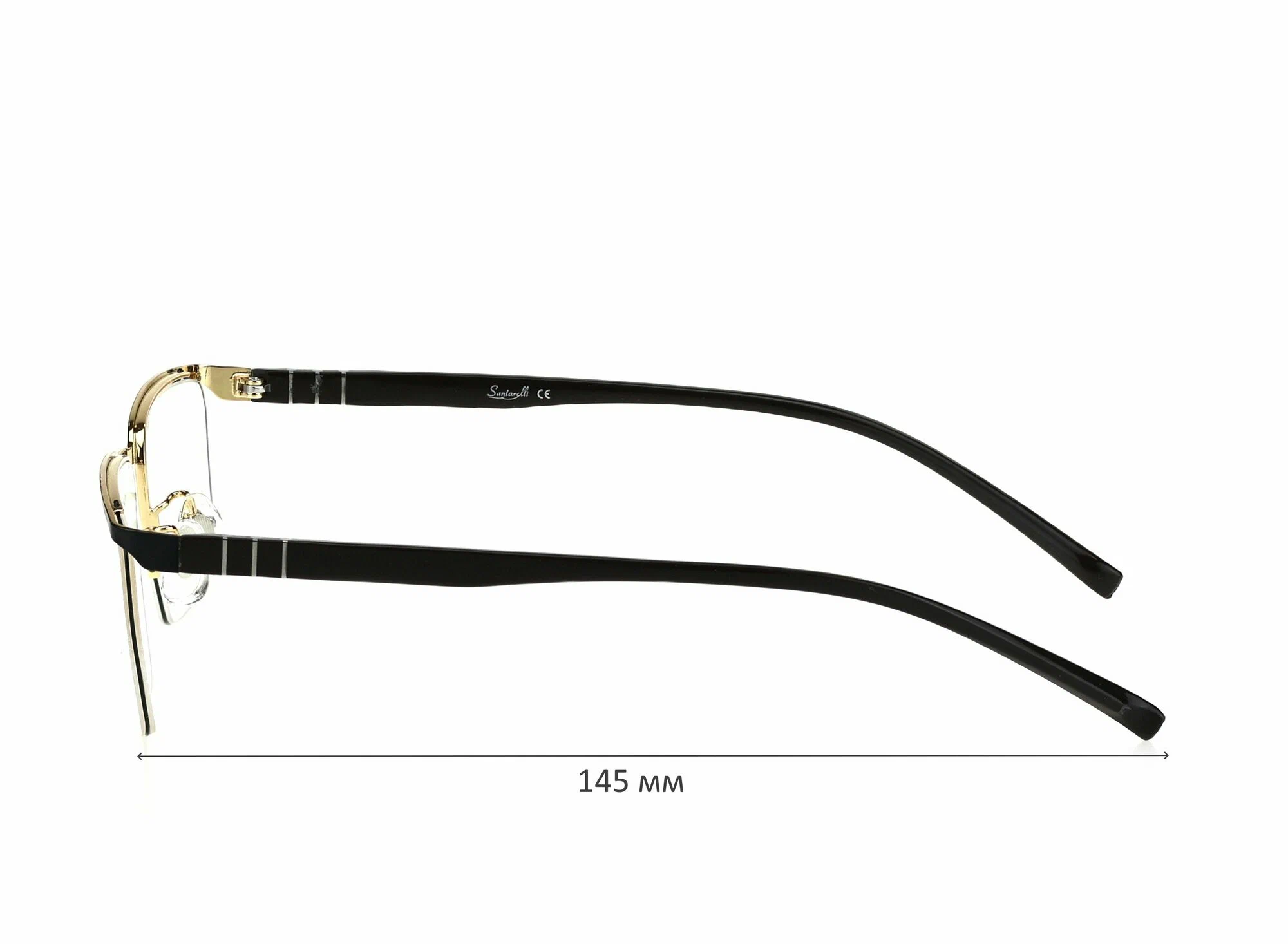 Готовые очки для зрения с футляром на магните SANTARELLI мод. 8801 Цвет 1 с линзами ECOPLUS 1.56 HMC -1.25 РЦ 64-66