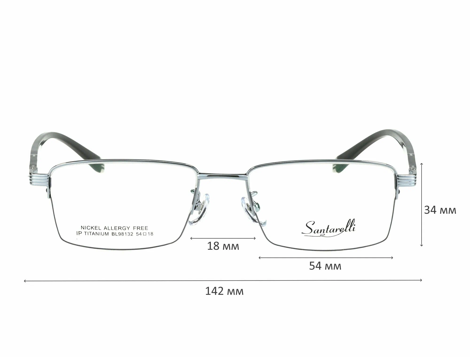 Очки для чтения с футляром на магните SANTARELLI мод. 98132 Цвет 3 с линзами ECOPLUS 1.56 HMC +0.75 РЦ 64-66