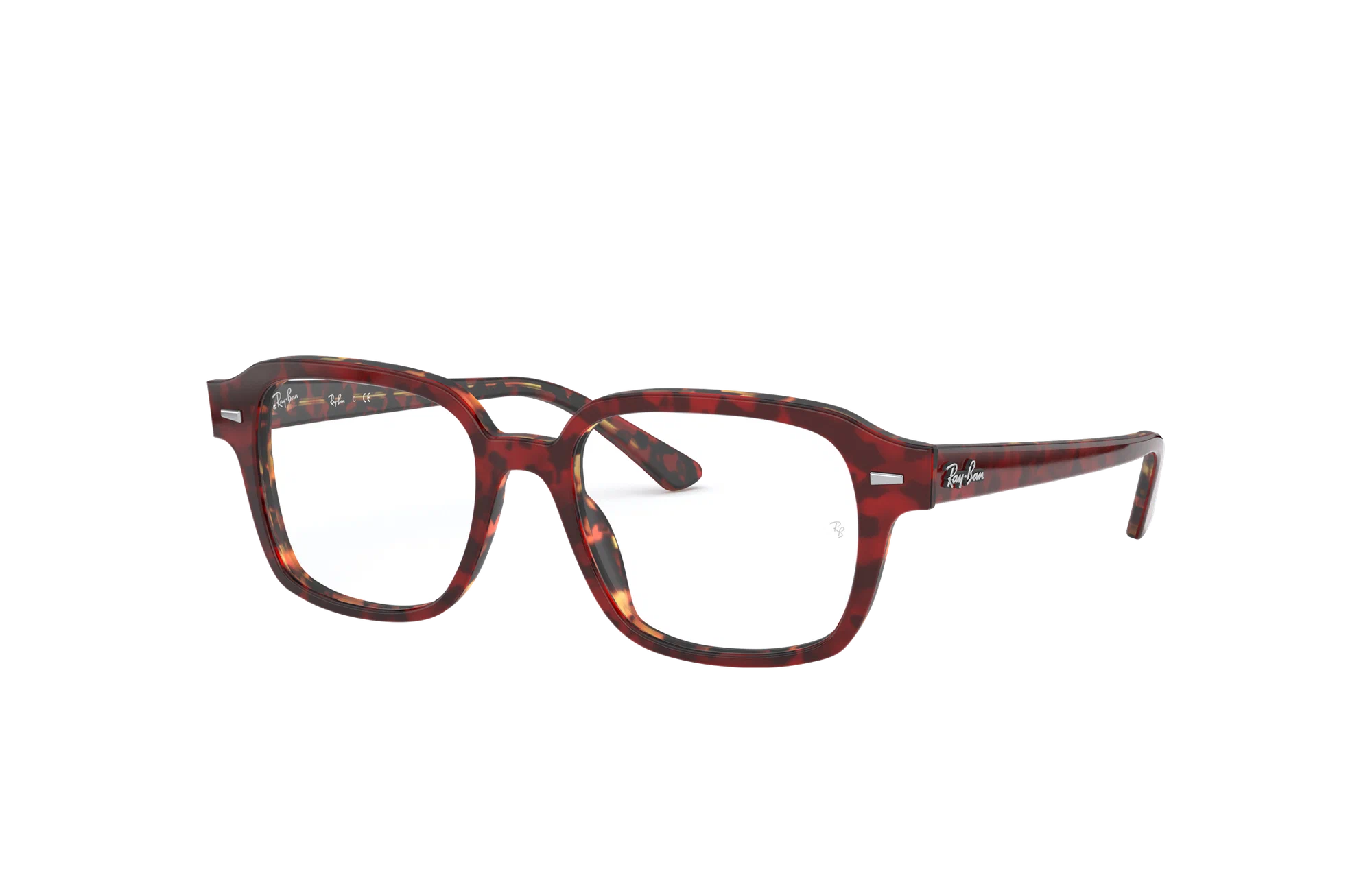 Мужская, женская оправа для очков Ray-Ban RX 5382 5911, цвет: красный, прямоугольные, пластик