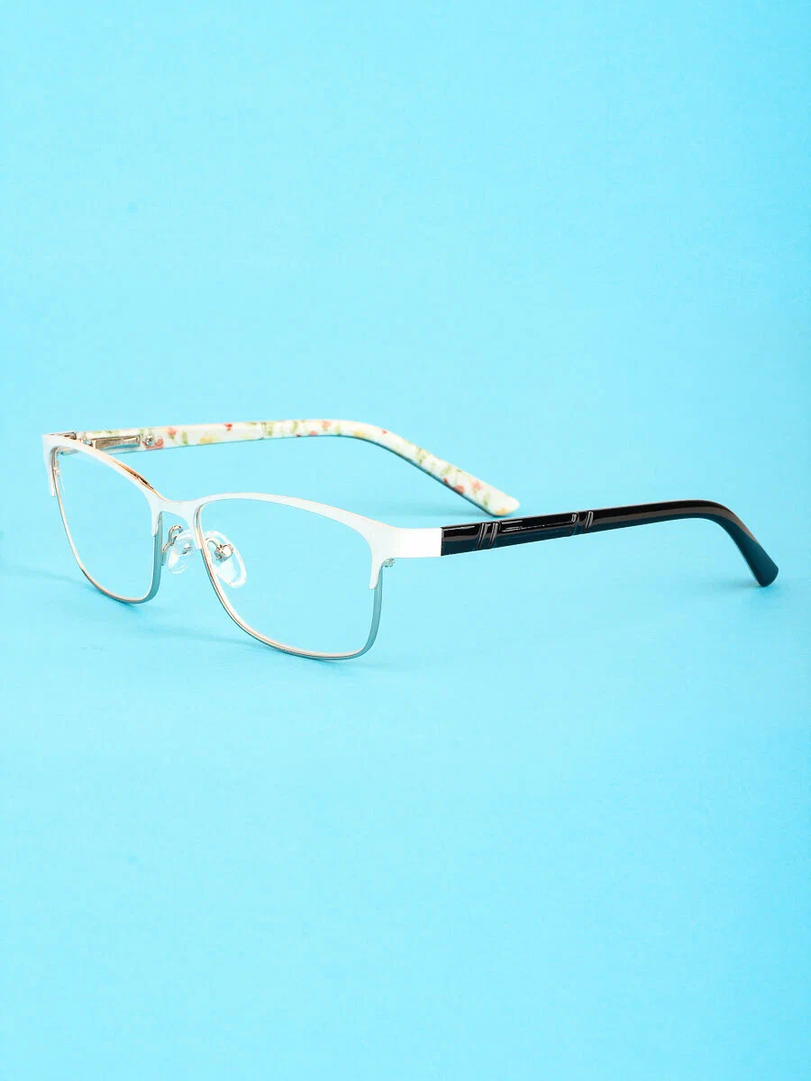 Готовые очки для чтения белые с диоптриями +3.75 футляр