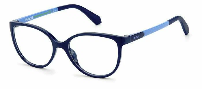Детская оправа для очков Polaroid PLD D825 ZX9, цвет: синий, панто, пластик