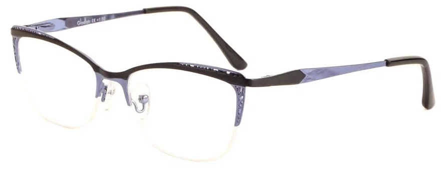 Готовые Готовые очки для зрения фиолетовые с диоптриями -4.00 футляр