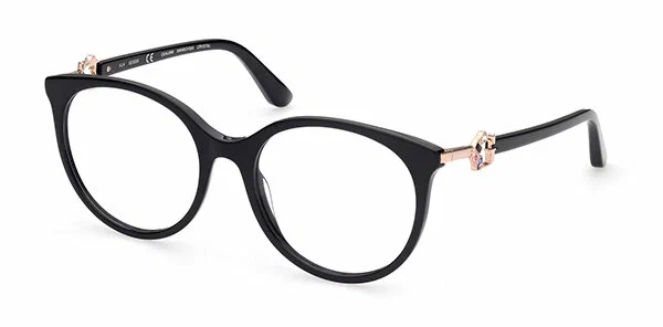 Женская оправа для очков Guess GU 2857-S 001, цвет: черный, круглые, пластик