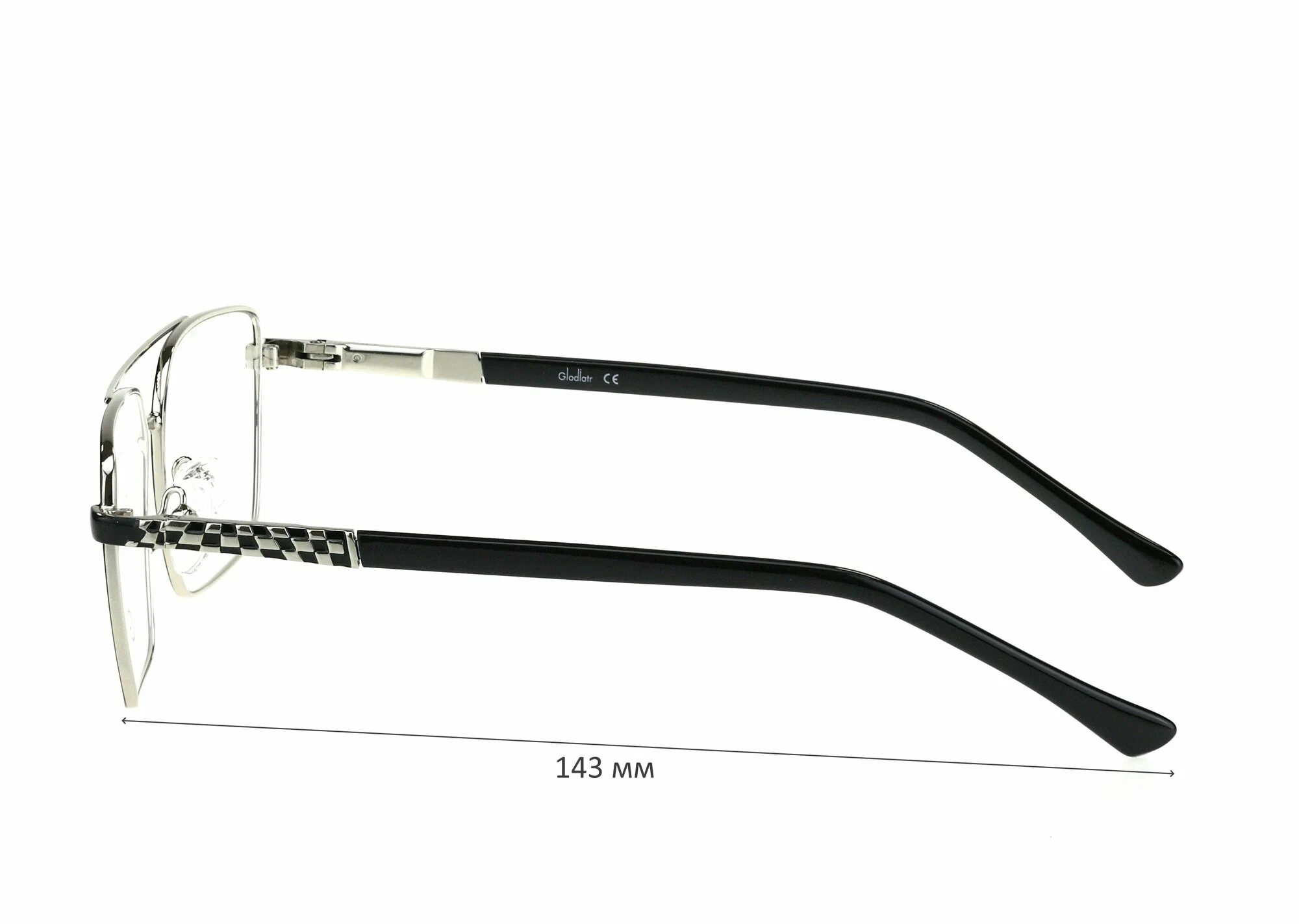 Очки для чтения с футляром на магните GLODIATR мод. 1917 Цвет 6 с линзами ECOPLUS 1.56 HMC +0.75 РЦ 68-70
