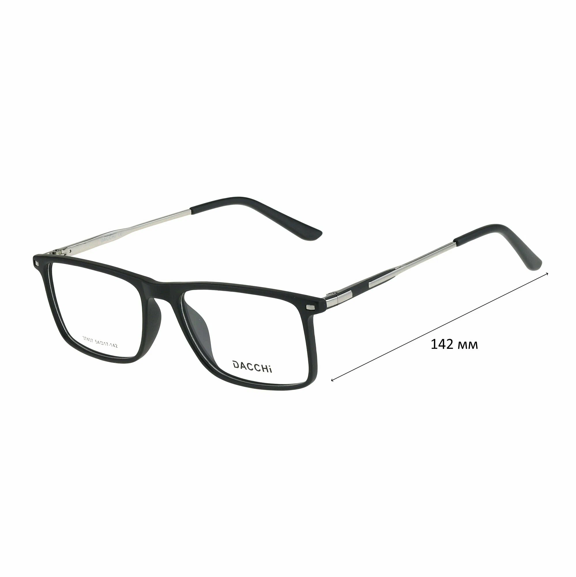 Готовые очки для зрения с футляром-змейка DACCHI мод. 37407 Цвет 1 с линзами ECOPLUS 1.50 UC -2.50 РЦ 62-64