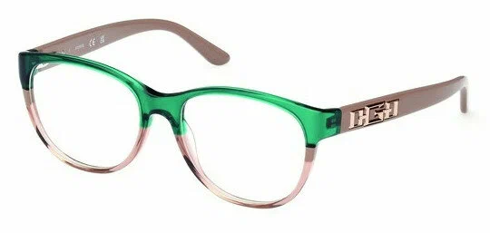 Женская оправа для очков Guess GU 2980 059, цвет: зеленый, круглые, пластик