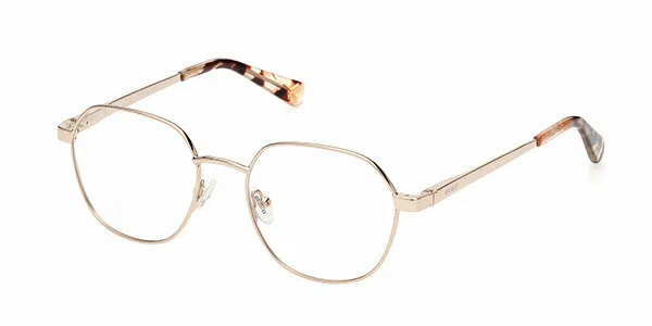 Мужская, женская оправа для очков Guess GU 5222 032, цвет: золотой, круглые, металл