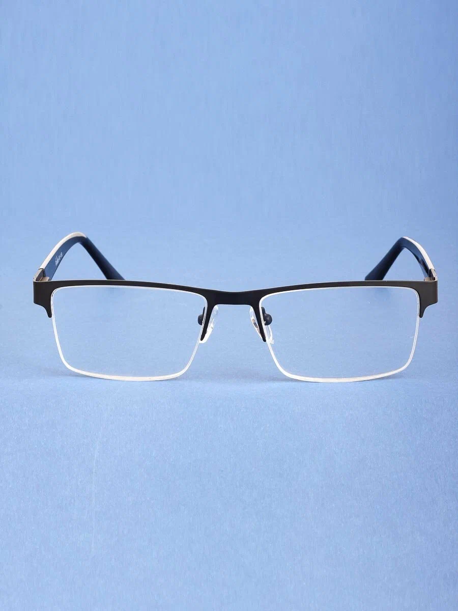 Готовые очки для чтения черные с диоптриями +4.00 футляр