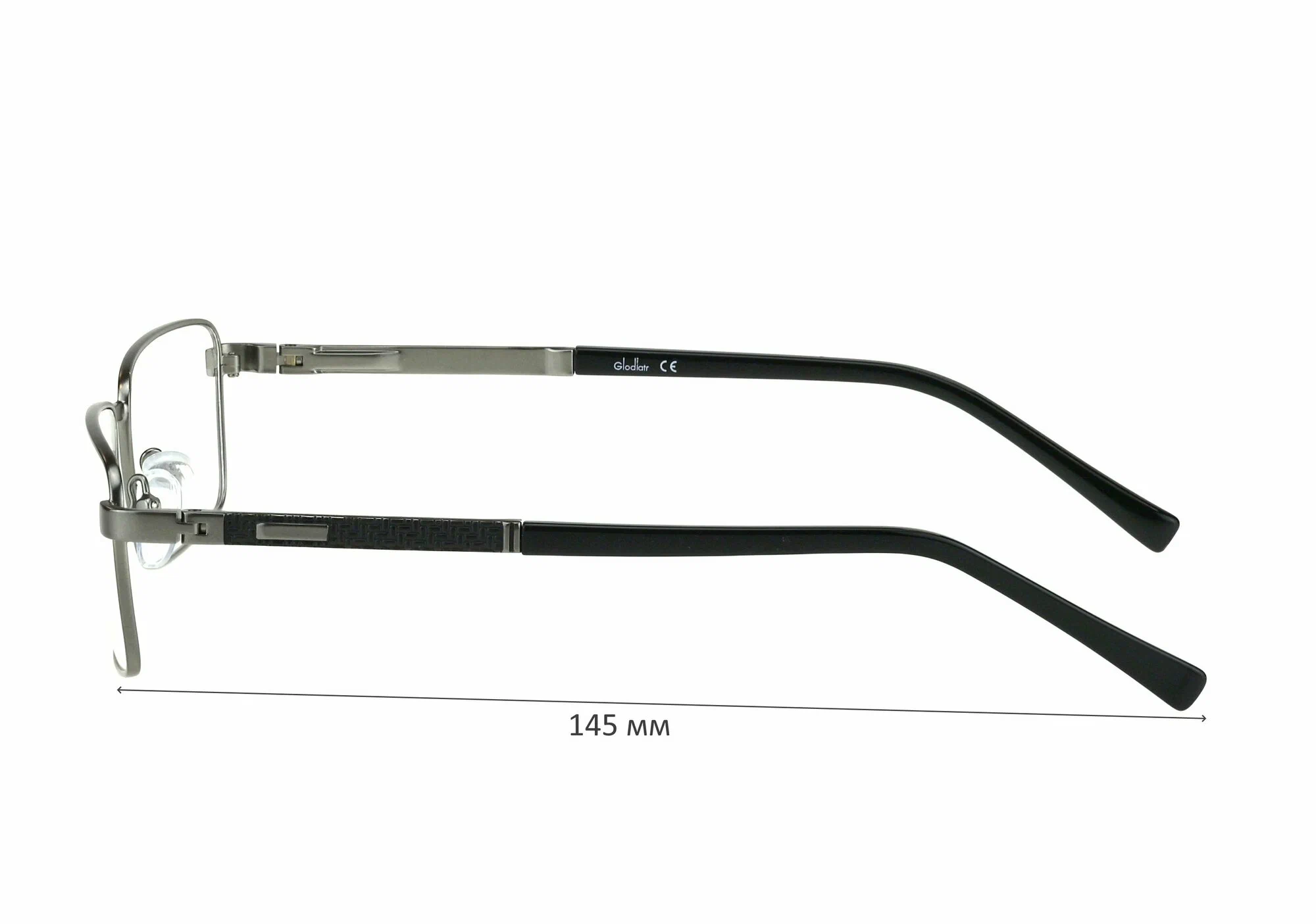 Готовые очки для зрения с футляром на магните GLODIATR мод. 1961 Цвет 3 с линзами ECOPLUS 1.56 HMC -1.75 РЦ 66-68