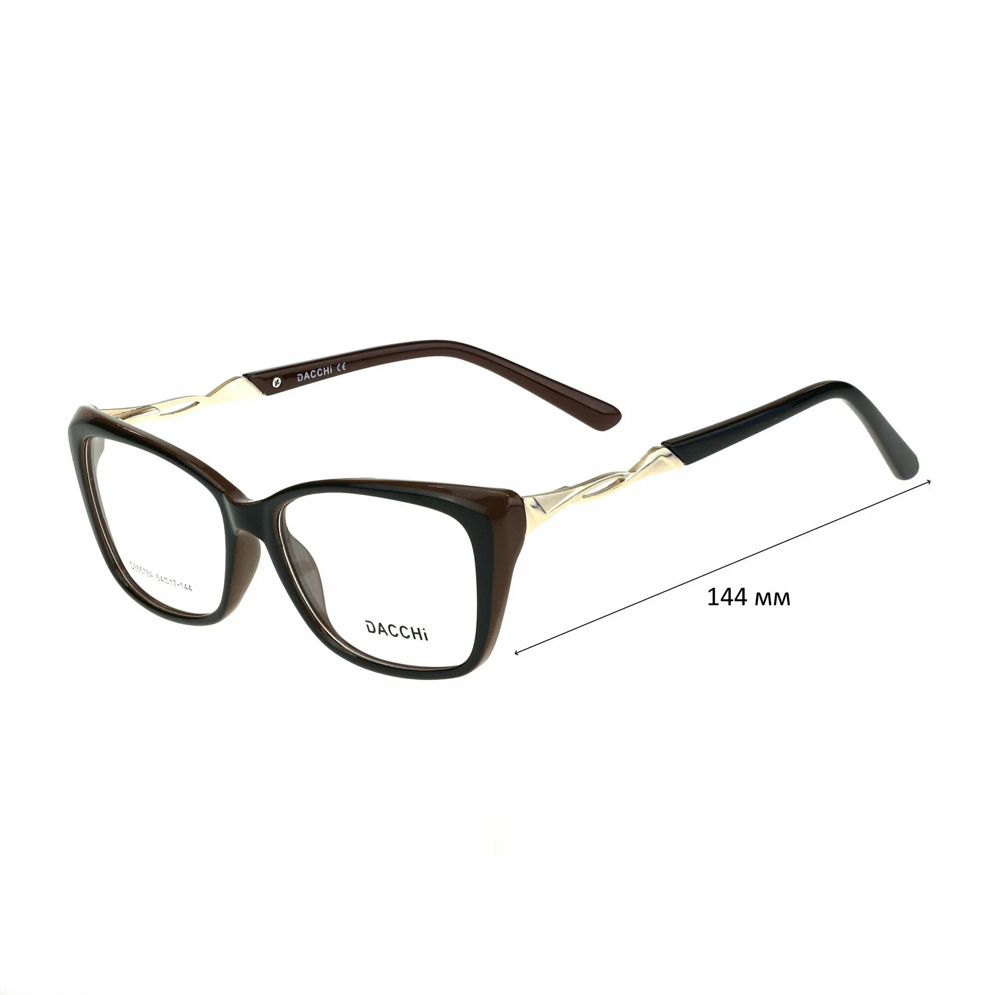 Очки для чтения с футляром-змейка DACCHI мод. 35578A Цвет 6 с линзами ECOPLUS 1.50 UC +2.75 РЦ 62-64