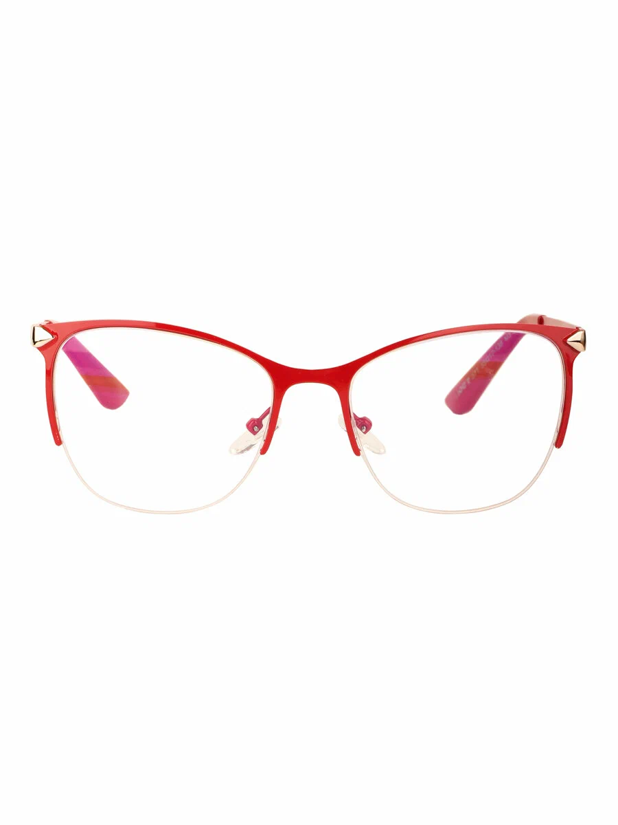 Готовые очки для чтения красные с диоптриями +1.00 футляр