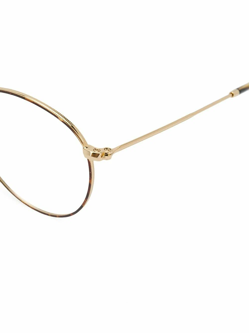 Ray-Ban - очки в круглой оправе черепахового цвета - Унисекс - 47 - Золотой